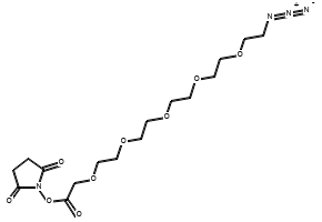 Azido-PEG2-CH2CO2-NHS structure, CAS 1312309-64-0