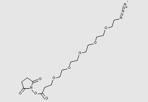 Azido-PEG5-NHS ester structure, CAS 1433996-86-1