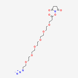Azido-PEG6-NHS ester structure, CAS 2055014-64-5