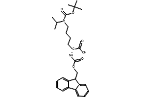 (9H-Fluoren-9-yl)MethOxy]Carbonyl D-Lys(iPr, Boc)-OH structure, CAS 1313054-37-3