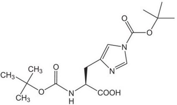 FMOC-L-HIS(BOC)-OH DCHA structure, CAS 210820-99-8