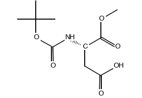 N-boc Asp(OH)Ome structure, CAS 98045-03-5
