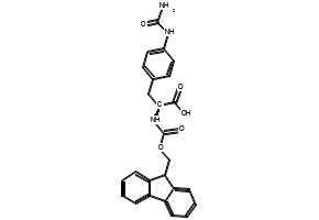 Fmoc-L-Aph(Cbm)-OH structure, CAS 324017-23-4