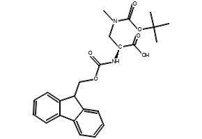 Fmoc-L-Dap(Boc, Me)-OH structure, CAS 446847-80-9