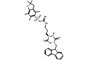 FMoc-N-Me-D-Arg(pbf)-OH structure, CAS 2044710-57-6