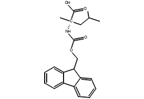 Fmoc-α-methyl-L-Leucine structure, CAS 312624-65-0