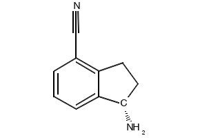 (S)-1-Amino-2,3-dihydro-1H-indene-4-carbonitrile hydrochloride structure, CAS 1213099-69-4