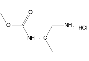 N-[(1S)-2-Amino-1-methylethyl]-carbamic acid methyl ester hydrochloride structure, CAS 1229025-32-4
