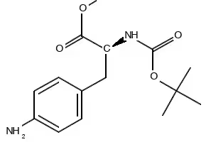4-Amino-N-(tert-butoxycarbonyl)-L-phenylalanine Methyl Ester structure, CAS 65615-90-9