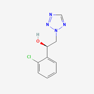 (R)-1-(2-Chlorophenyl)-2-(2H-tetrazol-2-yl)ethan-1-ol structure, CAS 1259059-77-2