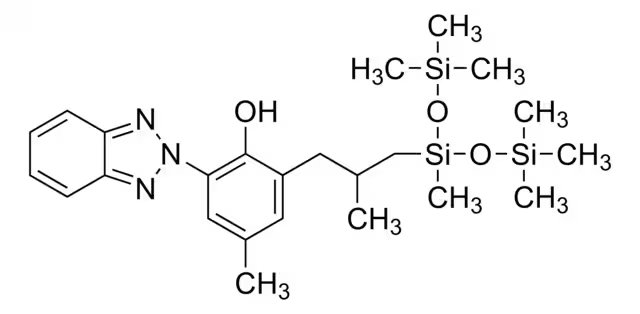 DROMETRIZOLE TRISILOXANE structure, CAS 155633-54-8
