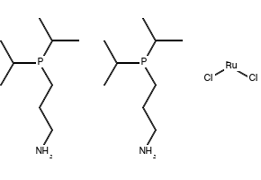 Dichlorobis[3-(di-t-butylphosphino)propylamine]ruthenium(II) structure, CAS 1196147-60-0