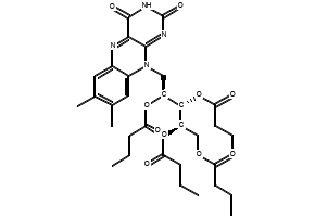 RIBOFLAVINE TETRABUTYRATE structure, CAS 752-56-7
