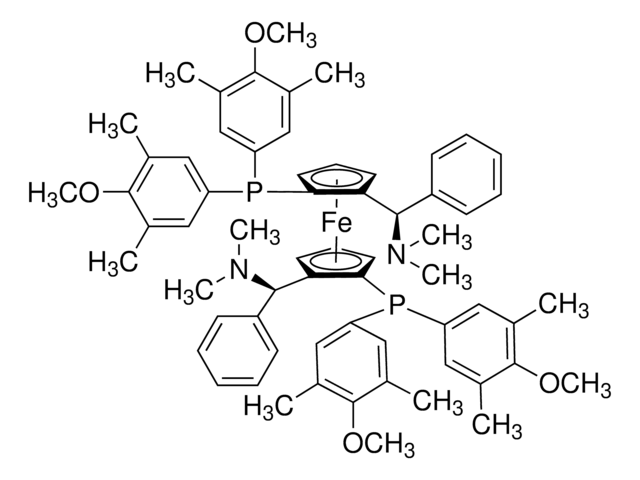 (ALPHAR,ALPHAR)-1,1'-BIS[ALPHA-(DIMETHYLAMINO)BENZYL]-(S,S)-2,2'-BIS[DI(3,5-XYLYL)PHOSPHINO]FERROCENE structure, CAS 793718-16-8
