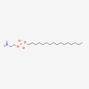 Hexadecylphosphoethanolamine structure, CAS 57303-02-3