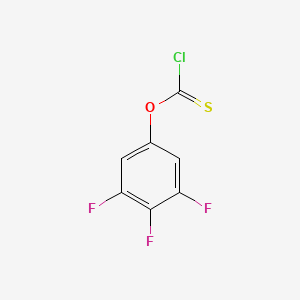 O-3,4,5-trifluorophenyl carbonochloridothioate structure, CAS 959586-39-1