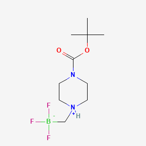 (4-Boc-1-piperaziniuM-1-ylMethyl)trifluoroborate internal salt structure, CAS 1268340-97-1