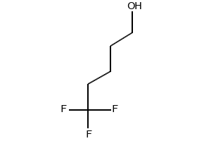 5,5,5-TRIFLUOROPENTAN-1-OL structure, CAS 352-61-4