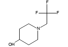 1-(2,2,2-trifluoroethyl)piperidin-4-ol structure, CAS 90633-29-7