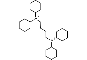 1,4-Bis(dicyclohexylphosphonium)butane bis(tetrafluoroborate) structure, CAS 1389309-54-9