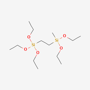 1-(TRIETHOXYSILYL)-2-(DIETHOXYMETHYLSILYL)ETHANE structure, CAS 18418-54-7