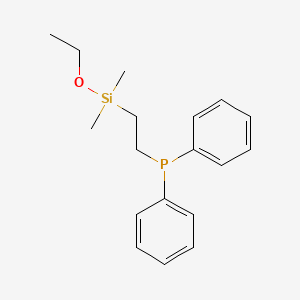 DIPHENYLPHOSPHINOETHYLDIMETHYLETHOXYSILANE structure, CAS 359859-29-3