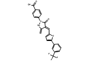 1-Naphthalenecarboxylic acid, 4-[5-[3-chloro-5-(trifluoromethyl)phenyl]-4,5-dihydro-5-(trifluoromethyl)-3-isoxazolyl]-, methyl ester structure, CAS 1125812-60-3