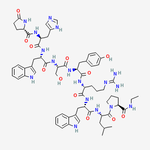 LHRH, Arg(6)-Trp(7)-Leu(8)-N-Et-ProNH2(9)- structure, CAS 96497-82-4