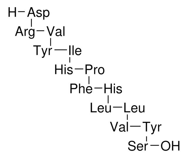 ASP-ARG-VAL-TYR-ILE-HIS-PRO-PHE ACETATE SALT structure, CAS 68521-88-0