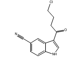 3-(4-chlorobutanoyl)-1H-indole-5-carbonitrile structure, CAS 276863-95-7