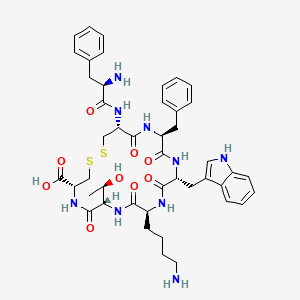 L-Cysteine, D-phenylalanyl-L-cysteinyl-L-phenylalanyl-D-tryptophyl-L-lysyl-L-threonyl-, cyclic (2→7)-disulfide structure, CAS 160841-00-9