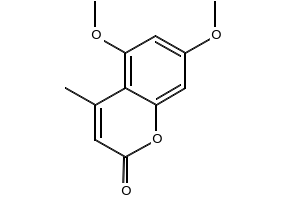 4-Methyl-5,7-dimethoxycoumarin structure, CAS 6093-80-7