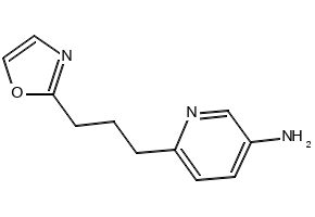 3-Pyridinamine, 6-[3-(2-oxazolyl)propyl]- structure, CAS 1398048-78-6