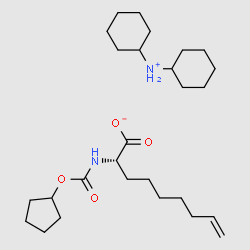 dicyclohexylaMine (S)-2-(((cyclopentyloxy)carbonyl)aMino)non-8-enoate structure, CAS 769167-56-8