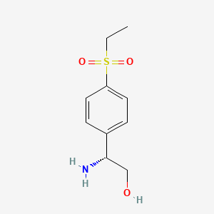 (R-)-2-amino-2-(4-(ethylsulfonyl)phenyl)ethanol structure, CAS 1908499-99-9