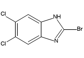 2-BROMO-5,6-DICHLOROBENZIMIDAZOLE structure, CAS 142356-40-9