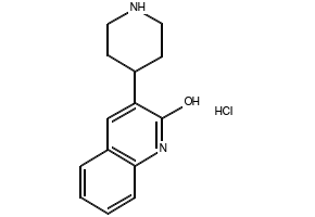 3-(piperidin-4-yl)quinolin-2(1h)-one hydrochloride structure, CAS 855778-84-6