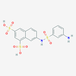 1,3-Naphthalenedisulfonicacid, 7-[[(3-aminophenyl)sulfonyl]amino]- structure, CAS 143683-20-9