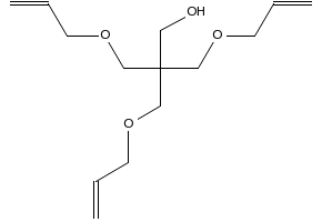 PENTAERYTHRITOL TRIALLYL ETHER structure, CAS 1471-17-6