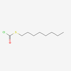 CARBONOCHLORIDOTHIOIC ACID, 5-OCTYLESTER structure, CAS 13889-96-8