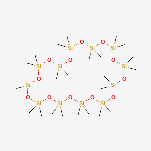 Tetracosamethyl-cyclododecasiloxane structure, CAS 18919-94-3
