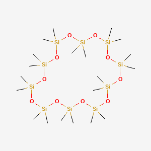 Eicosamethylcyclodecasiloxane structure, CAS 18772-36-6