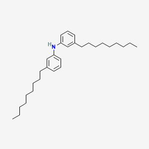 bis(nonylphenyl)amine structure, CAS 36878-20-3