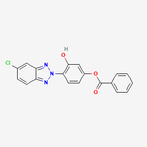 2-(2'-Hydroxy-4'-benzoyloxyphenyl)-5-chlorobenzotriazole structure, CAS 169198-72-5