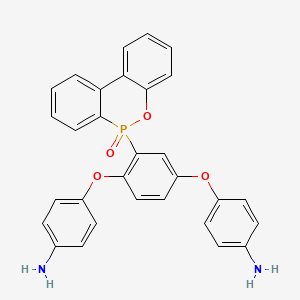 4,4'-[[2-(6-Oxido-6H-dibenz[c,e][1,2]oxaphosphorin-6-yl)-1,4-phenylene]bis(oxy)]bisbenzenamine structure, CAS 947342-47-4