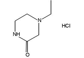 4-Ethylpiperazin-2-one hydrochloride structure, CAS 65464-00-8