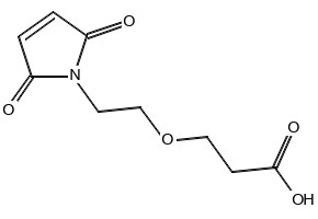 Mal-PEG1-acid structure, CAS 760952-64-5
