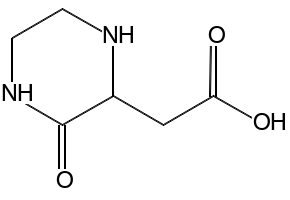 (3-oxopiperazin-2-yl)acetic acid(SALTDATA: FREE) structure, CAS 405214-33-7