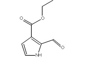 ethyl 2-formyl-1H-pyrrole-3-carboxylate structure, CAS 19076-57-4