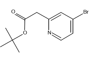 tert-Butyl 2-(4-bromopyridin-2-yl)acetate structure, CAS 1266119-33-8